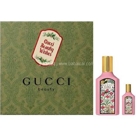 Feelunique：Gucci 古驰 绮梦栀子花女士香水礼盒套装（50ml+Q香）降至85折£71.4，直邮含税到手约￥550