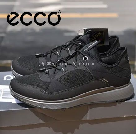 亚马逊海外购：ECCO 爱步 Exostride突破系列 男士 GTX防水系带运动鞋 43码/44码，直邮含税到手￥308.37