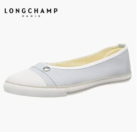 亚马逊海外购：大码好价！0税费，Longchamp 珑骧 Le Pliage 女士浅口一脚蹬懒人鞋，凑单到手低至￥135.85
