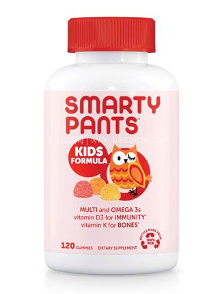 亚马逊海外购：美国SmartyPants 儿童多种复合维生素软糖120颗  直邮含税到手约￥96.72