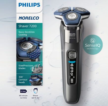 亚马逊海外购：Philips飞利浦 7000系列 S7887/82 电动剃须刀，直邮含税到手￥696.32