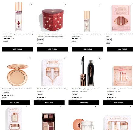 Cult Beauty英国官网：Charlotte Tilbury 彩妆好价！EE蜜桃盘£36、丝绒粉饼£30！