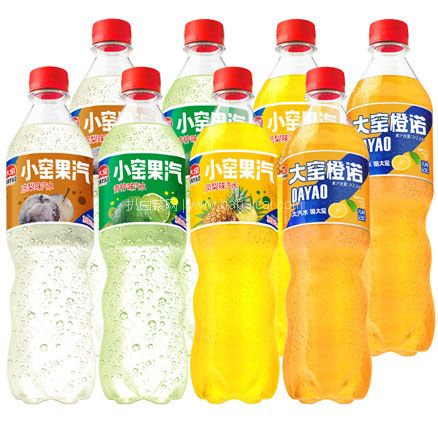 加量装史低价！大窑 嘉宾冻梨/青柠/凤梨/荔枝果味碳酸饮料 520mL*8瓶 券后￥19.9元包邮（2.49元/瓶）