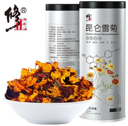 养生必备好茶！修正 新疆特级昆仑雪菊袋泡茶 50g 券后￥13元包邮