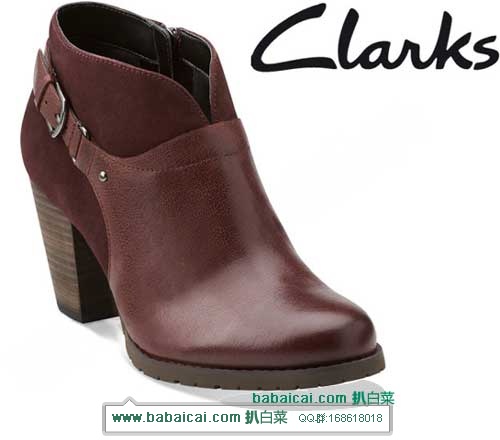 Clarks Mission Parker 其乐 女式踝靴，公码7折后$60.07，