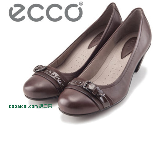 ECCO 爱步 触感Touch50 女士 浅口圆头高跟鞋(原价$139.95，现5折)，公码7.5折后$52.47