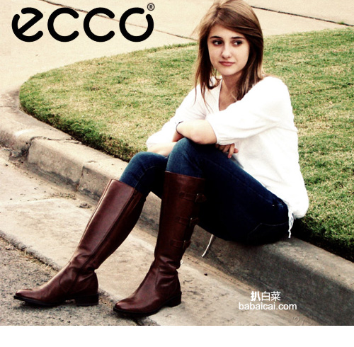 ECCO 爱步 霍巴特 女士 真皮长筒靴原价$300，现公码8折码后$128.8