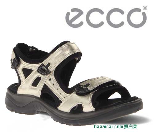 ECCO 爱步 女士 户外沙滩鞋原价$130，现5.9折$75.04，7折后实付$52.53