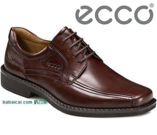 ECCO 爱步 Seattle 西雅图系列 男士 系带正装皮鞋 原价$180，现2.3折历史新低$67.98，到手约￥542，国内￥2999+