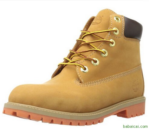 Timberland天木兰Premium 防水大黄靴儿童款原价$95，$36.85