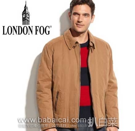 London Fog 伦敦雾 Heritage Branch Hipster男士休闲外套，原价$295，现2.7折$79.99