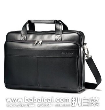 Samsonite 新秀丽 16英寸真皮公文包原价$200 现3折新低价$59.19