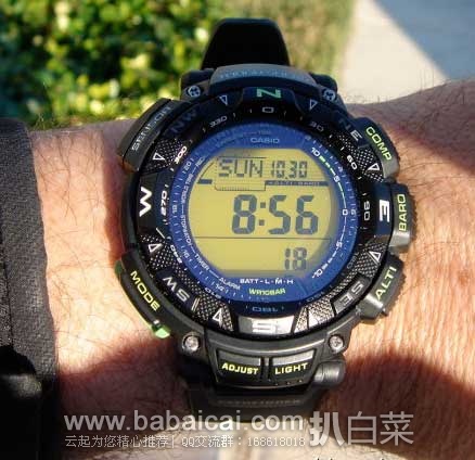 Casio 卡西欧 PAG240-1BCR 探路者系列 3重感应器 户外运动手表 原价$250，现4.9折售价