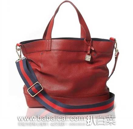 TOMMY HILFIGER 女士真皮手提单肩包 原价$228，现3.9折售价$73.6