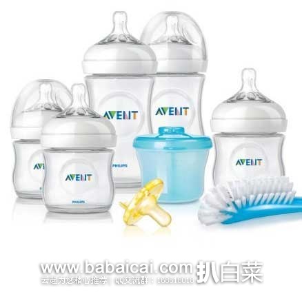 Philips Avent 新安怡 Natural自然原生系列SCD296/02婴儿奶瓶套装 原价$50，现5.1折售价$25.5