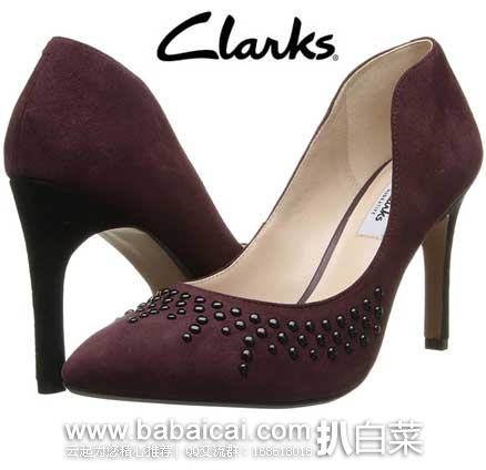 6PM： Clarks 其乐 女士 Azizi Verdi 水钻高跟鞋 原价$130，现4折售价$52