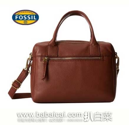 6PM：Fossil Erin Satchel女士拼接款手提波士顿包 原价$198，现5折售价$99