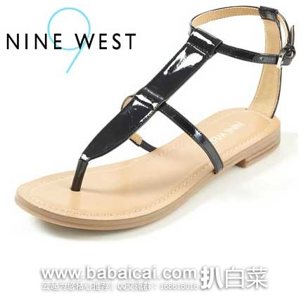 Nine West 玖熙  Fischer 女式凉鞋(原价$49，现3.3折16.23)，公码7折后实付$11.36