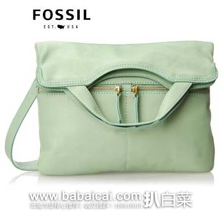 Fossil Erin Shoulder Bag女款 真皮手拿包（原价$198，现5.8折$116.76，公码8折后实付$93.41