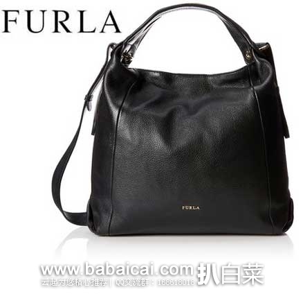 Furla 芙拉 女款中号荔枝纹真皮单肩包 原价$448，现4折售价$178.24，新低