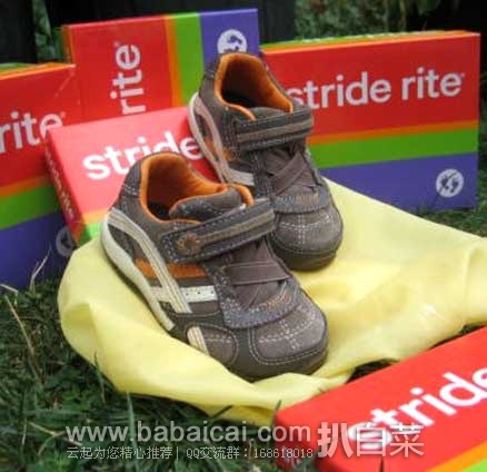 6PM：Stride Rite SRT Declan童款时尚可爱运动鞋 原价$46，现4折售价$18.4