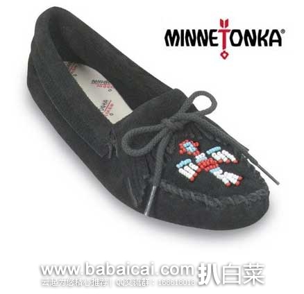 Minnetonka Thunderbird Moccasin 迷你唐卡 女士  雷鸟系列单鞋 现售价$38.95