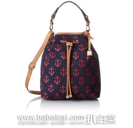 便宜又好看！Tommy Hilfiger 汤米·希尔费格 Monogram 女士帆布印花挎包(原价$98，现5.5折$54.74)，公码8折后实付$43.79