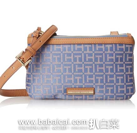 Tommy Hilfiger 汤米·希尔费格 Jane 女士提花挎包(原价$78，现7.5折$58.50)，公码8折后实付$46.8