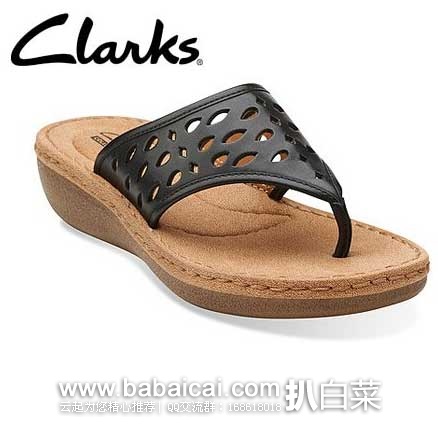 6PM：Clarks 其乐 Trista Zest 女士 人字拖  原价$85，现4折售价$34，新低