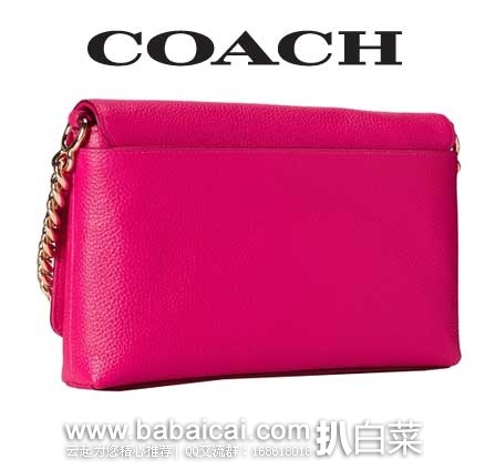 6PM：COACH 蔻驰 Polished 女士 鹅卵石花纹真皮时尚斜挎包  原价$195，现5折售价$97.99