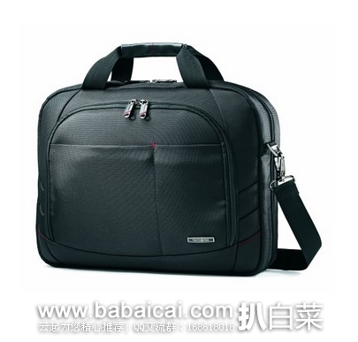 大白菜！Samsonite 新秀丽 17.3英寸超薄电脑包 原价$120，现历史低价$27.36