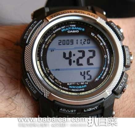 Casio 卡西欧 PAW2000-1CR 探路者系 六局电波登山表（原价$380，现5.9折$226.59），公码8折后实付$181.27