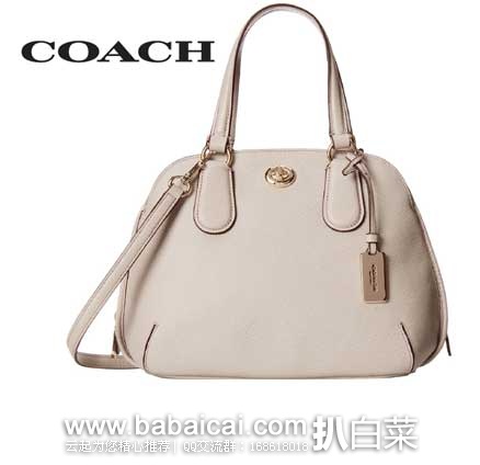 6pm：Coach 蔻驰 斜挎手提MINI贝壳包 原价$295，现5折新低价$147.99，到手￥1038，国内￥3950