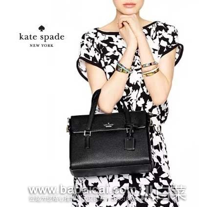 Kate Spade 凯特丝蓓 女款 真皮单肩手提包 (原价$398，现5.8折售价$232.99)，会员下单7折后实付$163.09