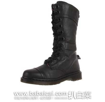 Dr. Martens 1914 女士 可翻折 两穿 头层牛皮系带马丁靴  原价$160，现4.2折售价$68.5