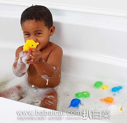 Munchkin 麦肯齐 Squirtin’ Lake Buddies Bath 浴缸玩具10件 原价$11.99，现8.9折售价$10.7