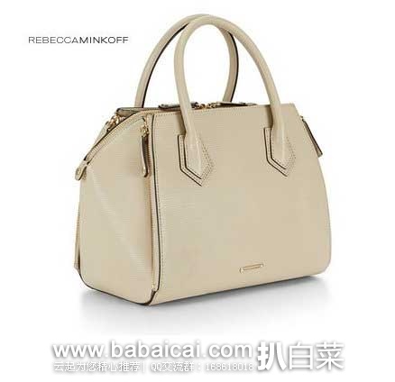 Rebecca Minkoff 瑞贝卡·明可弗 Mini Perry Satchel 女士 真皮斜挎包 (原价$395，现售价$238)，会员8折后实付$190.4