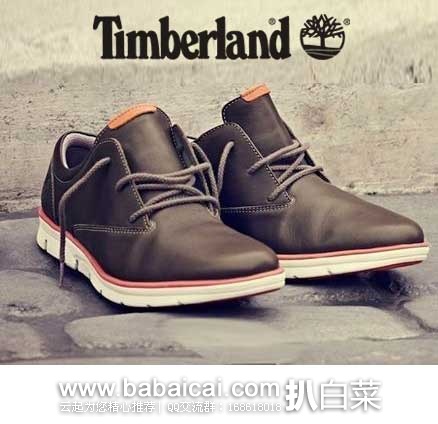 6PM：Timberland  天木兰 SensorFlex 缓震 男士 真皮 3孔系带短靴  原价$115，现5.2折售价$59.99