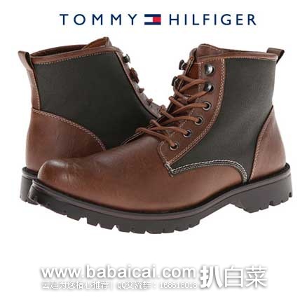 6PM：Tommy Hilfiger 汤米 ·希尔费格 Josh 男款美式粗犷短靴 原价$140，现2.8折售价$39.99