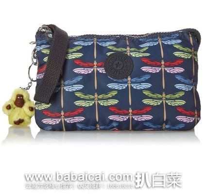 Kipling 吉普林 Creatvtyxl 女士时尚猴子手拿包 原价$42，现$32.43，公码75折$24.32，到手约￥182