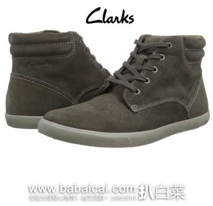 西班牙亚马逊：Clarks 其乐 Torbay Top 男款高帮休闲潮鞋4.1折41.31欧元