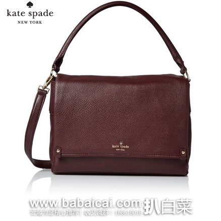 kate spade 凯特丝蓓 女士 Summit Court Mya 真皮单肩包手提包 原价$348，现$165.71，直邮免运费