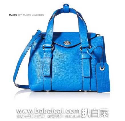 Marc By Marc Jacobs 女士Satchel Mini Satchel Bag 真皮单肩翻盖手提包 原价$398，现售价$184.14