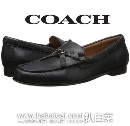 6PM：COACH 蔻驰 女士真皮平底鞋 原价$165，现售价$64.99