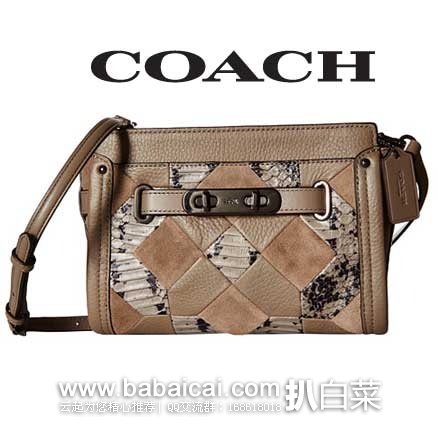 6PM：COACH 蔻驰 女士 Swagger Wristlet 女士 真皮单肩包  原价$350，现特价$174.99