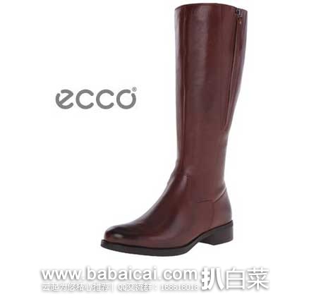 ECCO 爱步  Adel Tall Zip Boot 女士 真皮平底长靴 原价$274.95，现2.7折售价$73.02起