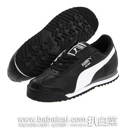 6PM：PUMA 彪马 Roma Basic Jr. 童款 真皮运动鞋  原价$47，现特价$19.99