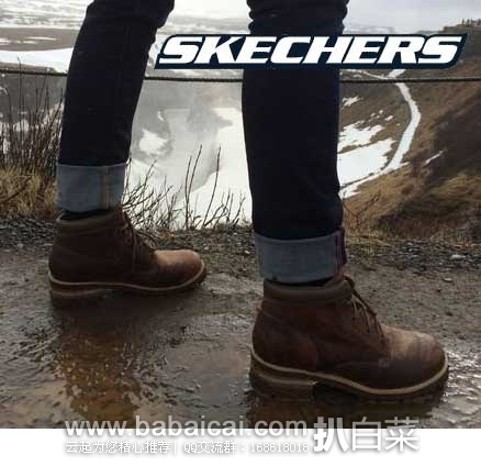 6PM：SKECHERS 斯凯奇 Laramie 2 女款 经典4孔系带工装靴  原价$100，现4折特价$39.99