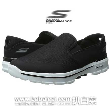 6PM：Skechers 斯凯奇 Go Walk 3 男士 一脚蹬健步鞋  原价$65，现售价$26