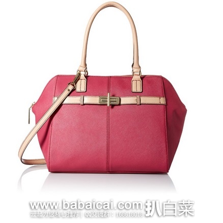 TOMMY HILFIGER 汤米希尔费格 Belinda Dome女士十字纹真皮单肩包 原价$188，现历史新低$65.2，直邮含税到手仅￥606